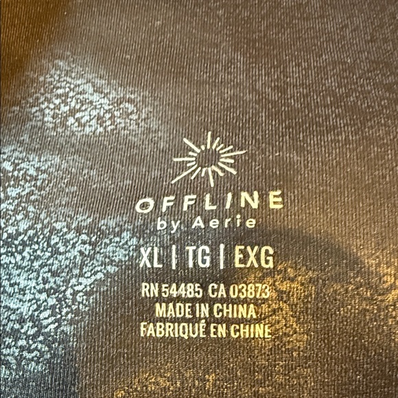 Aerie Black Shimmer Leggings - Picture 2 of 2